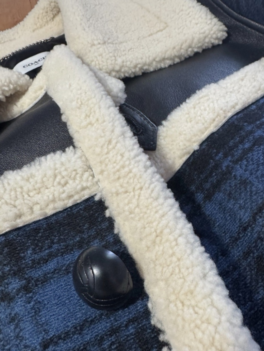 Coach Shearling Jacket - Picture 3 of 10